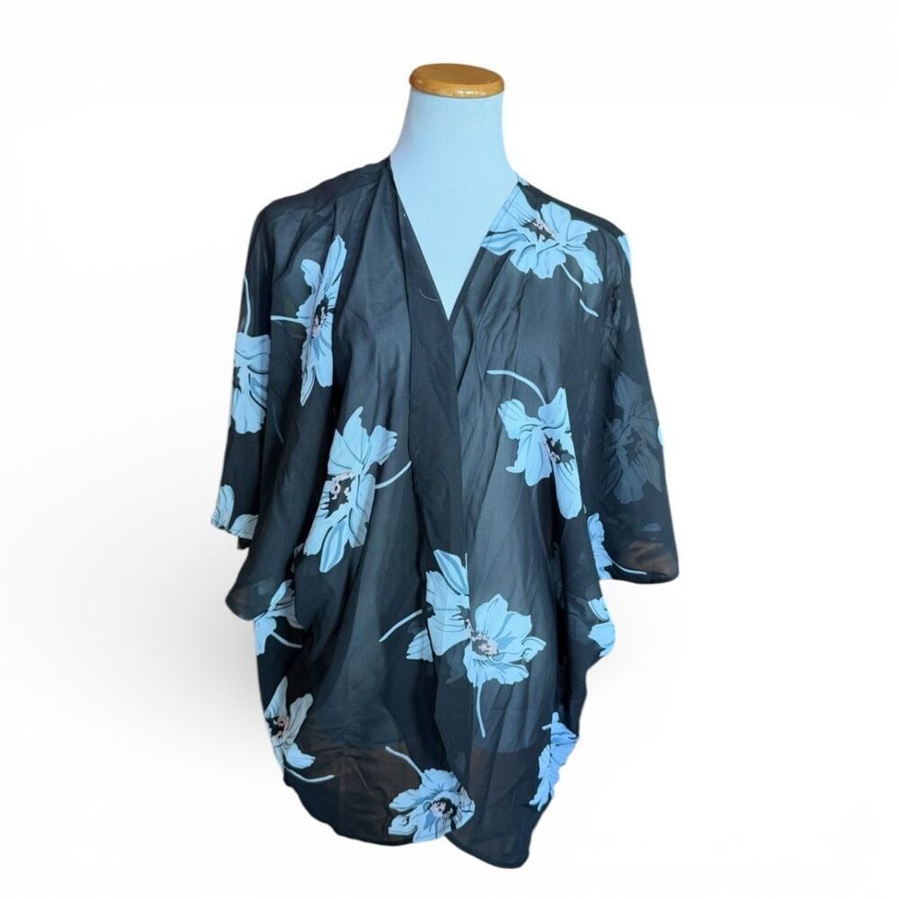 Brand New Womens Traleubie Airy Floral Chiffon Beach Swim Pool Coverup  - Sz S/M